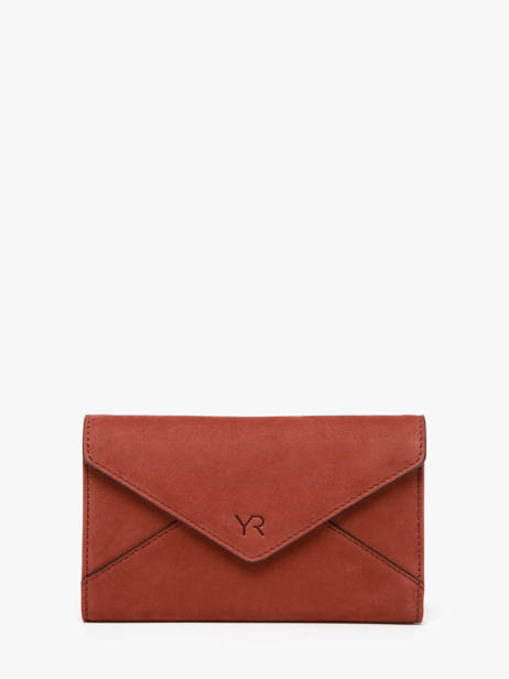 Portefeuille Nubuck Leder Yves renard Oranje nubuck 26683